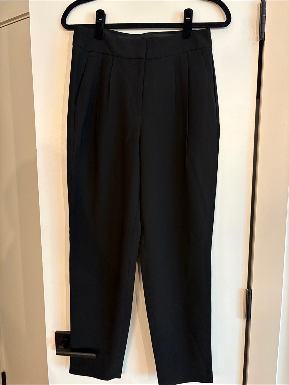 Express Classic Black High-Waist Tailored Pants for Women